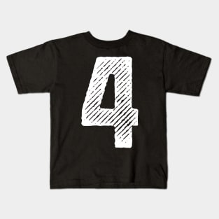 Rough Number 4 Kids T-Shirt